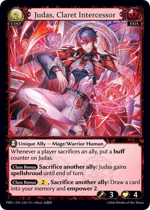Judas Claret Intercessor 230 (.asphodel/paradise)  | Good Games Adelaide SA