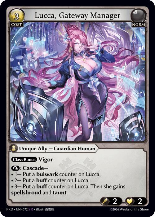 Lucca Gateway Manager 072 (.asphodel/paradise)  | Good Games Adelaide SA