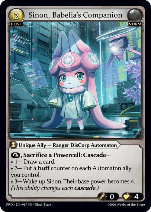 Sinon Babelias Companion 087 (.asphodel/paradise)  | Good Games Adelaide SA