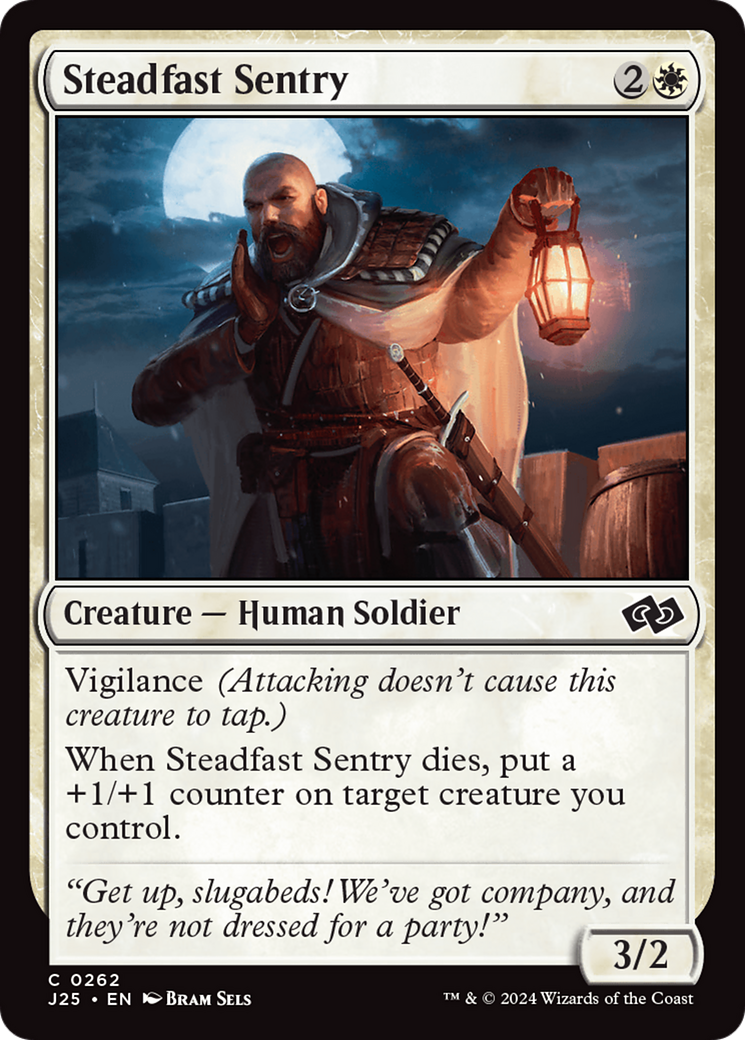 Steadfast Sentry [Foundations Jumpstart] | Good Games Adelaide SA