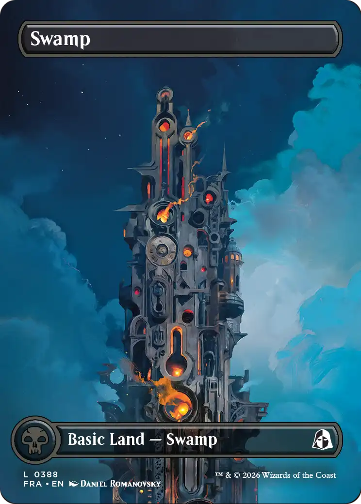 Swamp 388 (Reality Fracture)  - Borderless Foil | Good Games Adelaide SA