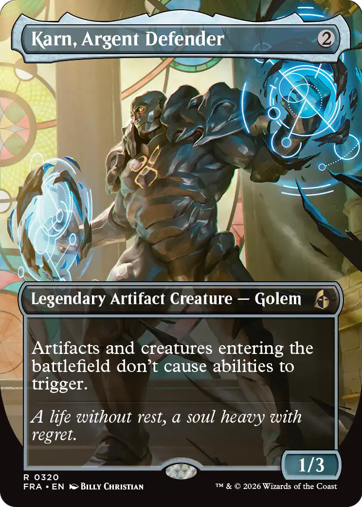 Karn, Argent Defender 320 (Reality Fracture)  - Borderless | Good Games Adelaide SA