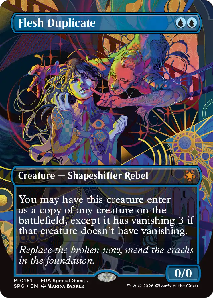 Flesh Duplicate 161 (Special Guests)  - Borderless Foil | Good Games Adelaide SA