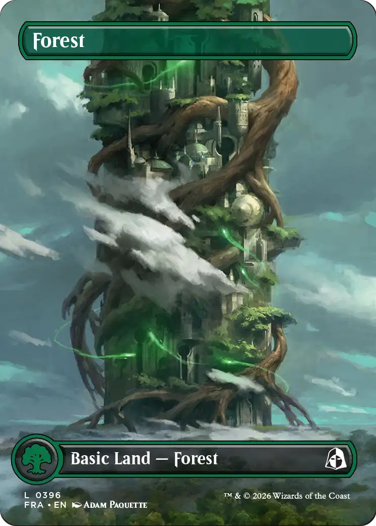 Forest 396 (Reality Fracture)  - Borderless Foil | Good Games Adelaide SA