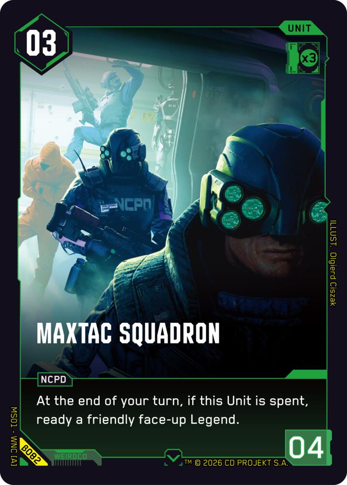 MaxTac Squadron B082 (Welcome to Night City - Beta)  | Good Games Adelaide SA