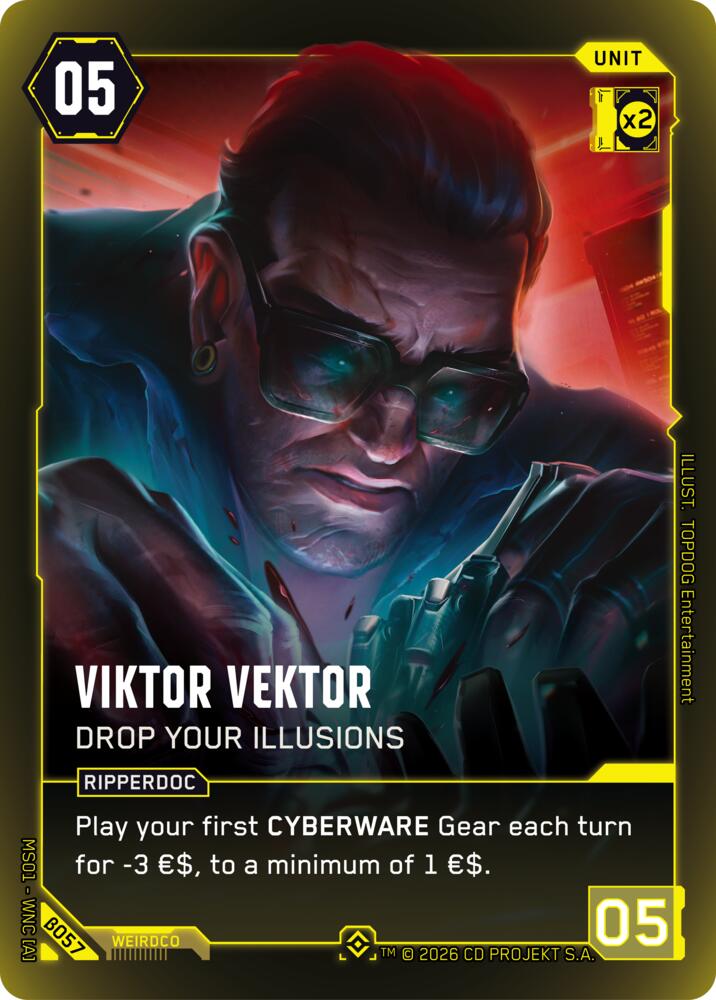 Viktor Vektor Drop Your Illusions B057 (Welcome to Night City - Beta)  - Foil | Good Games Adelaide SA