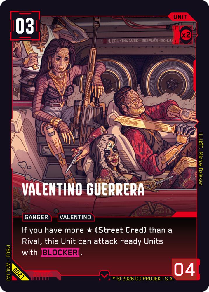 Valentino Guerrera B021 (Welcome to Night City - Beta)  | Good Games Adelaide SA
