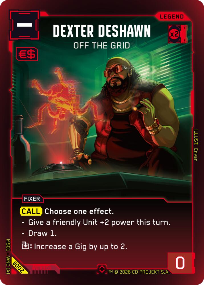 Dexter DeShawn - Off the Grid Rare B002 (Welcome to Night City - Beta)  - Foil | Good Games Adelaide SA