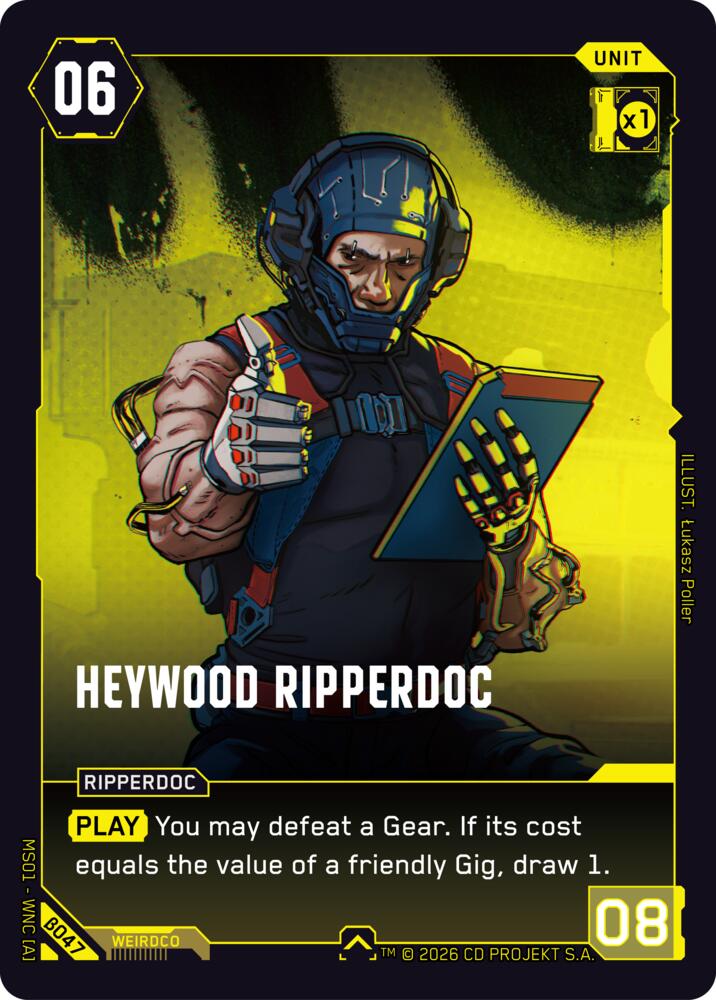 Heywood Ripperdoc B047 (Welcome to Night City - Beta)  | Good Games Adelaide SA