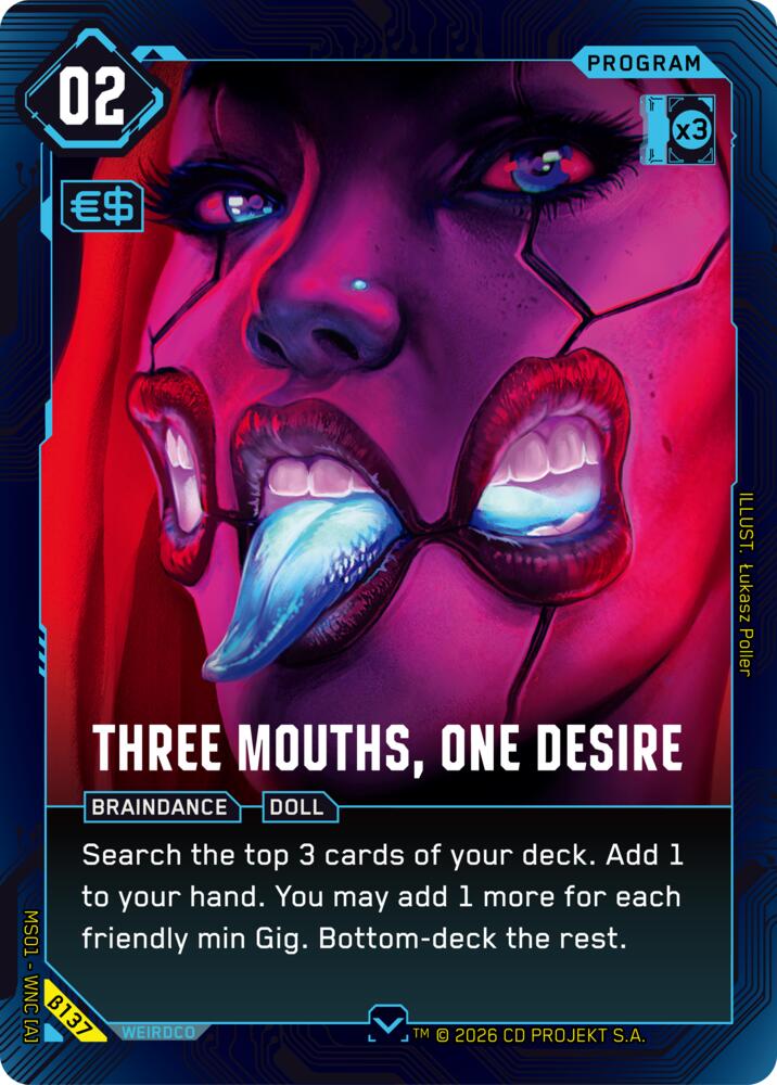 Three Mouths One Desire B137 (Welcome to Night City - Beta)  | Good Games Adelaide SA