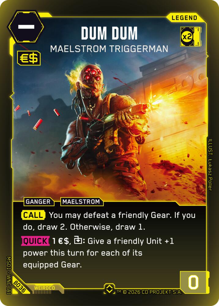 Dum Dum - Maelstrom Triggerman B036 (Welcome to Night City - Beta)  - Foil | Good Games Adelaide SA