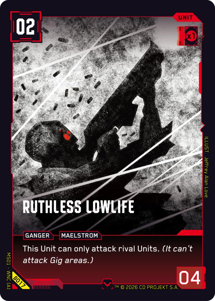 Ruthless Lowlife B017 (Welcome to Night City - Beta)  | Good Games Adelaide SA