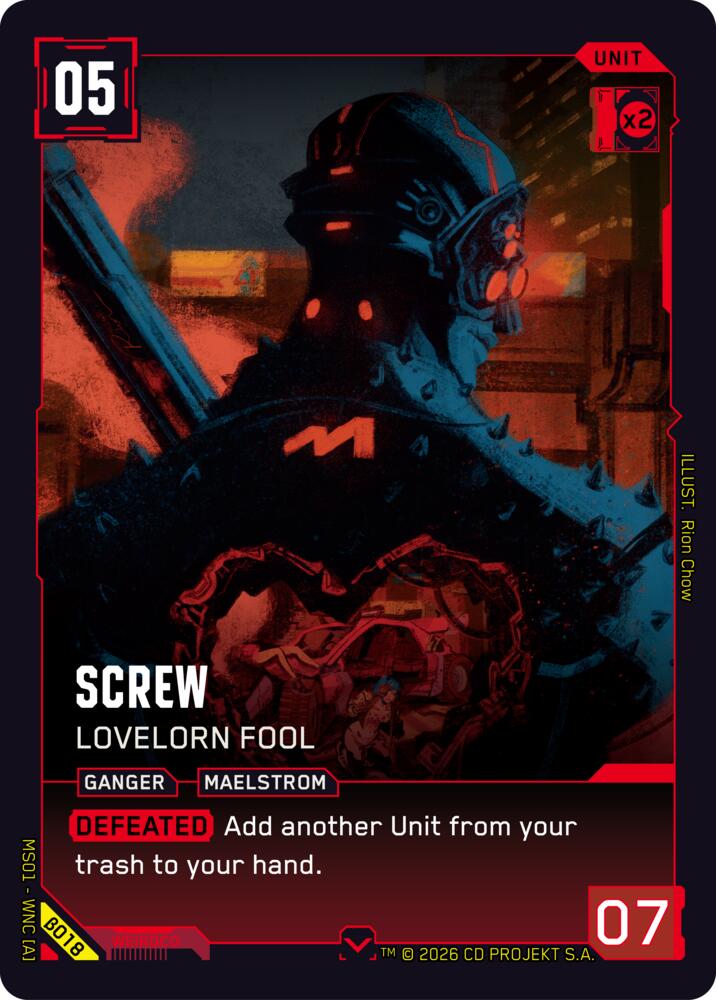 Screw - Lovelorn Fool B018 (Welcome to Night City - Beta)  | Good Games Adelaide SA