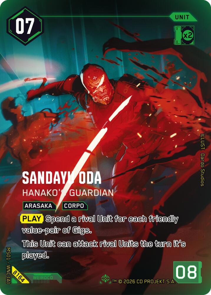 Sandayu Oda Hanakos Guardian IO B164 (Welcome to Night City - Beta)  - Foil | Good Games Adelaide SA