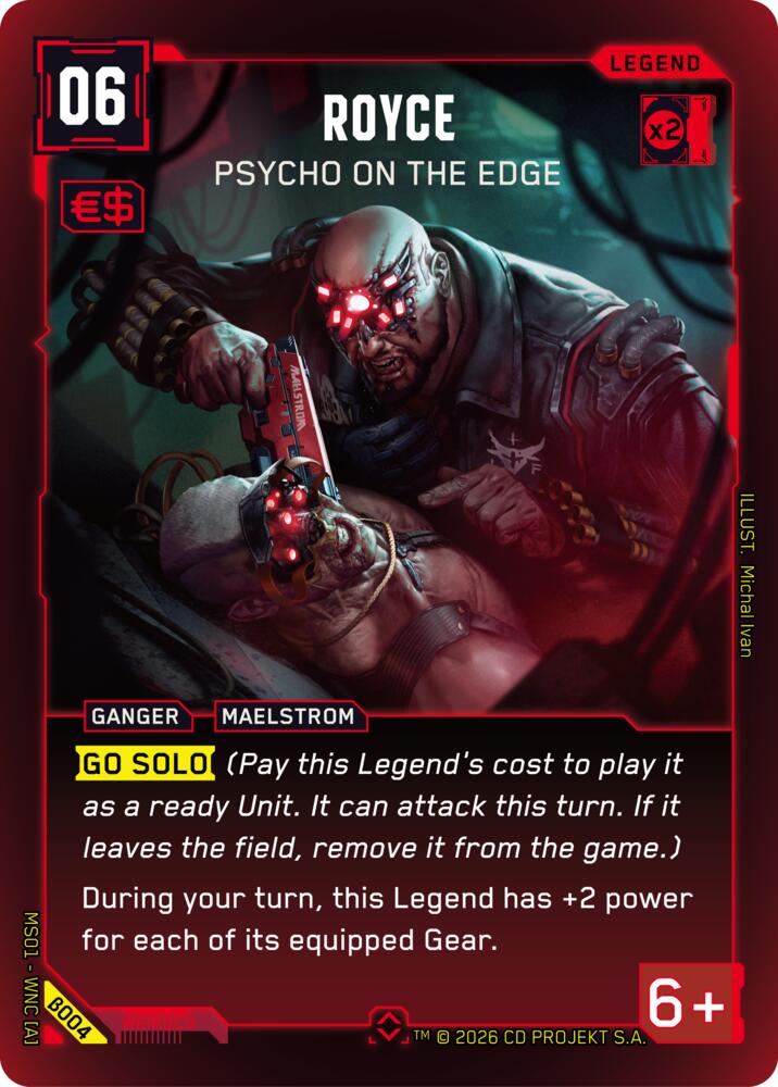 Royce -  Psycho on the Edge B004 (Welcome to Night City - Beta)  - Foil | Good Games Adelaide SA