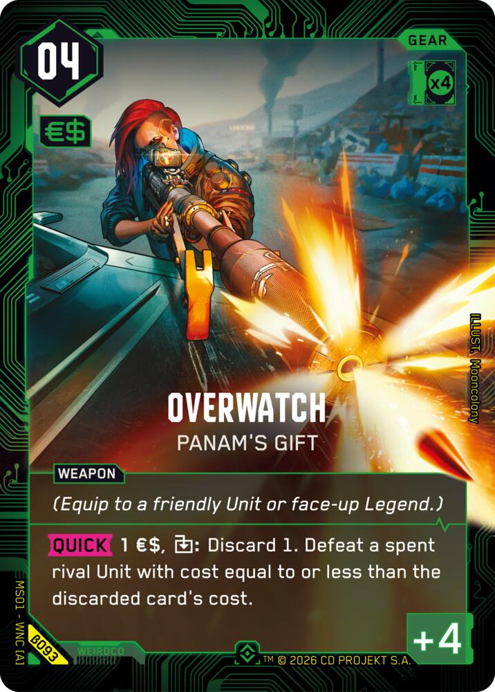 Overwatch Panams Gift Epic B093 (Welcome to Night City - Beta)  - Foil | Good Games Adelaide SA