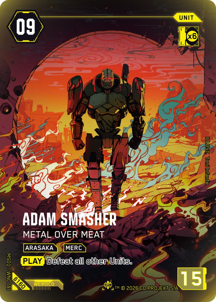 Adam Smasher Metal Over Meat IO B160 (Welcome to Night City - Beta)  - Foil | Good Games Adelaide SA