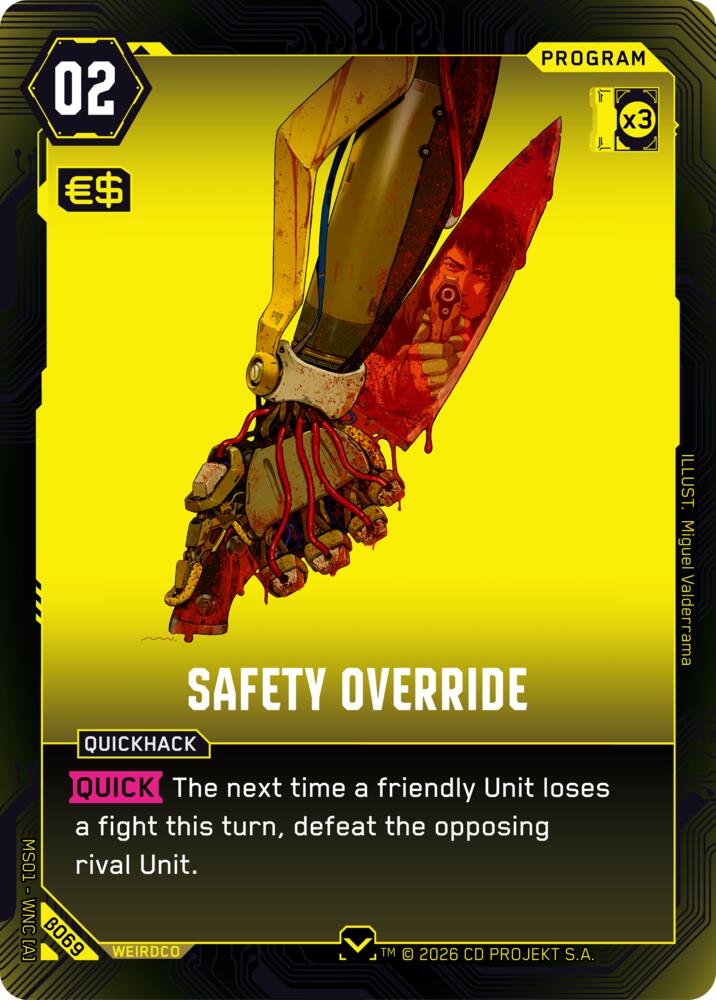 Safety Override B069 (Welcome to Night City - Beta)  | Good Games Adelaide SA