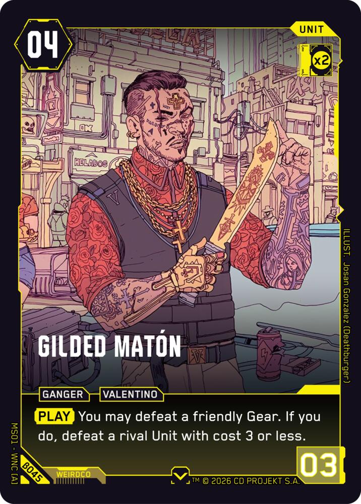 Gilded Maton B045 (Welcome to Night City - Beta)  | Good Games Adelaide SA