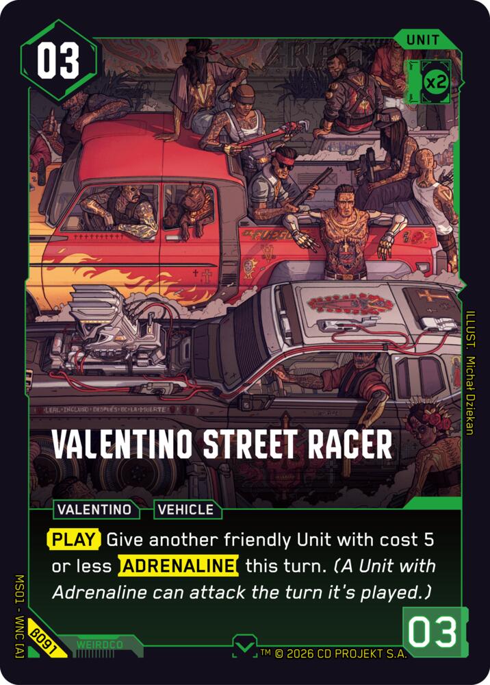 Valentino Street Racer B091 (Welcome to Night City - Beta)  | Good Games Adelaide SA