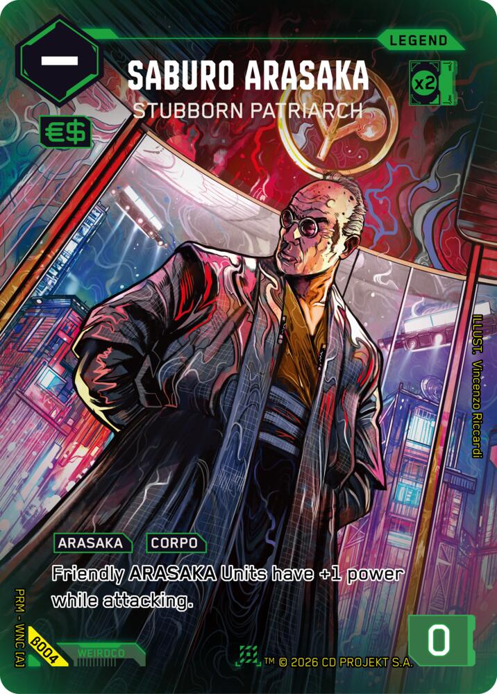 Saburo Arasaka - Stubborn Patriarch B004 (Box Toppers - Beta)  - Foil | Good Games Adelaide SA