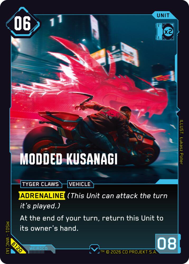 Modded Kusanagi B120 (Welcome to Night City - Beta)  | Good Games Adelaide SA