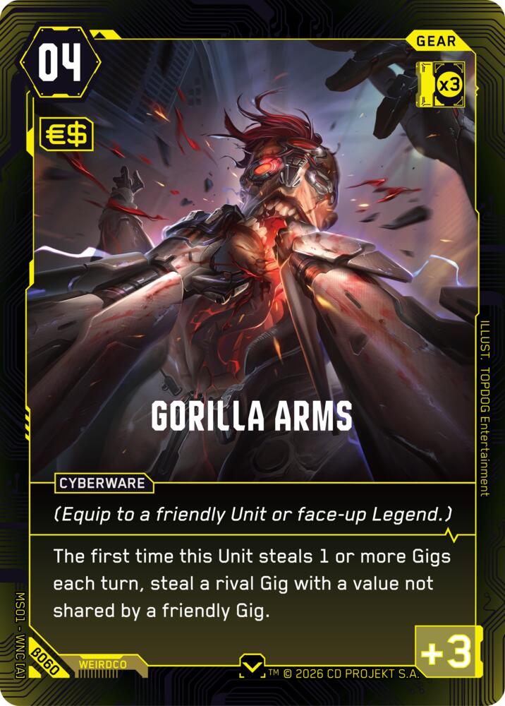 Gorilla Arms B060 (Welcome to Night City - Beta)  | Good Games Adelaide SA
