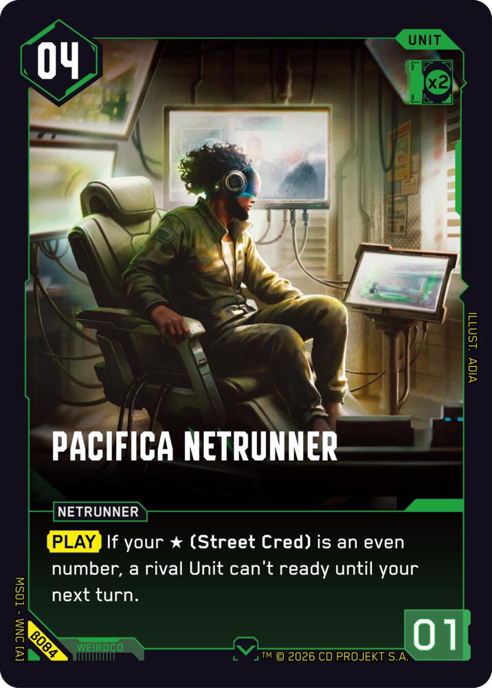 Pacifica Netrunner B084 (Welcome to Night City - Beta)  | Good Games Adelaide SA