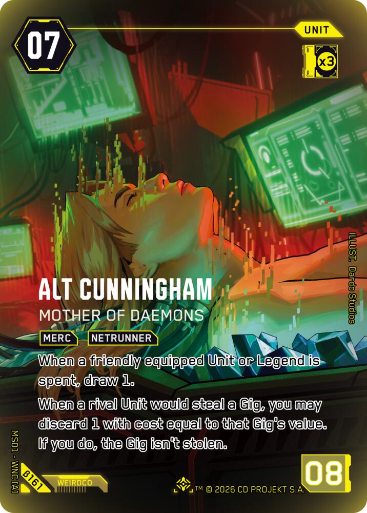 Alt Cunningham Mother of Daemons IO B161 (Welcome to Night City - Beta)  - Foil | Good Games Adelaide SA
