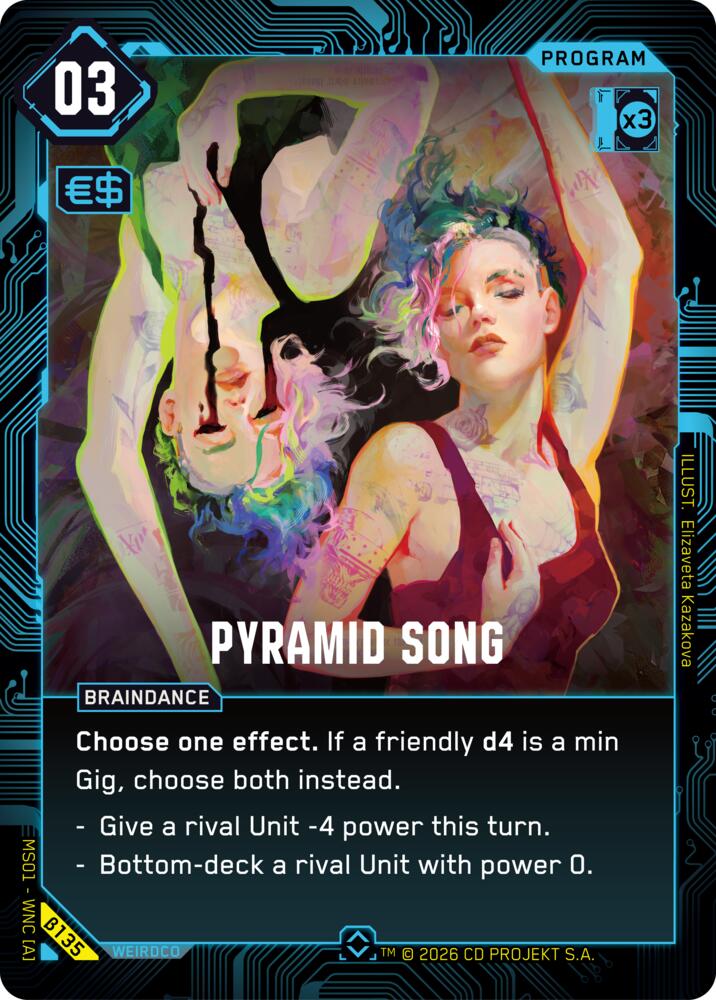 Pyramid Song B135 (Welcome to Night City - Beta)  - Foil | Good Games Adelaide SA