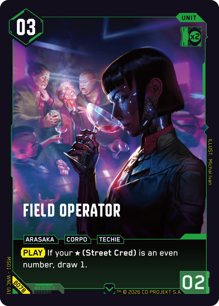 Field Operator B078 (Welcome to Night City - Beta)  | Good Games Adelaide SA