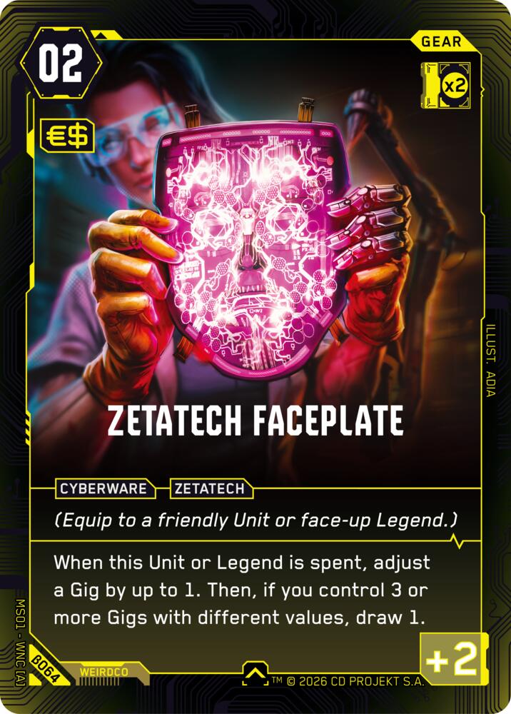 Zetatech Faceplate B064 (Welcome to Night City - Beta)  | Good Games Adelaide SA