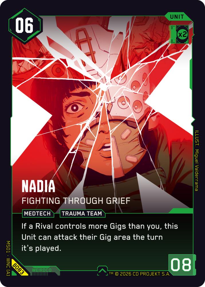 Nadia Fighting Through Grief B083 (Welcome to Night City - Beta)  | Good Games Adelaide SA