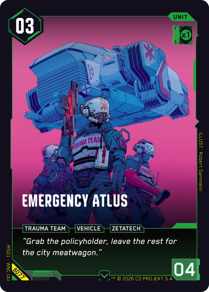 Emergency Atlus B077 (Welcome to Night City - Beta)  | Good Games Adelaide SA