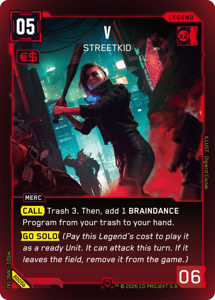 V - Streetkid B005b (Welcome to Night City - Beta)  - Foil | Good Games Adelaide SA