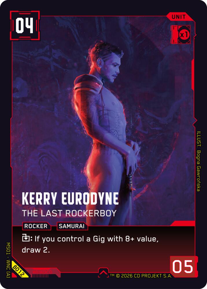 Kerry Eurodyne -  The Last Rockerboy B012 (Welcome to Night City - Beta)  | Good Games Adelaide SA