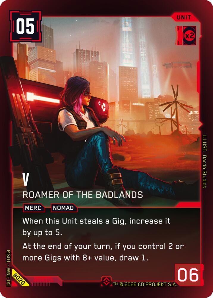 V - Roamer of the Badlands B020 (Welcome to Night City - Beta)  - Foil | Good Games Adelaide SA