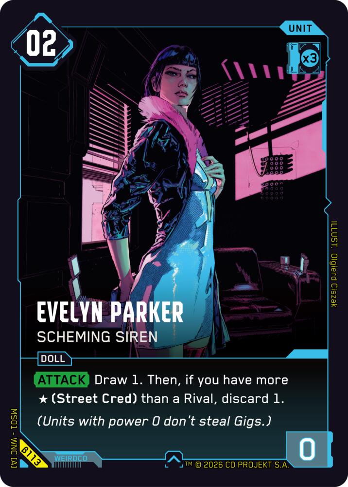 Evelyn Parker Scheming Siren B113 (Welcome to Night City - Beta)  | Good Games Adelaide SA