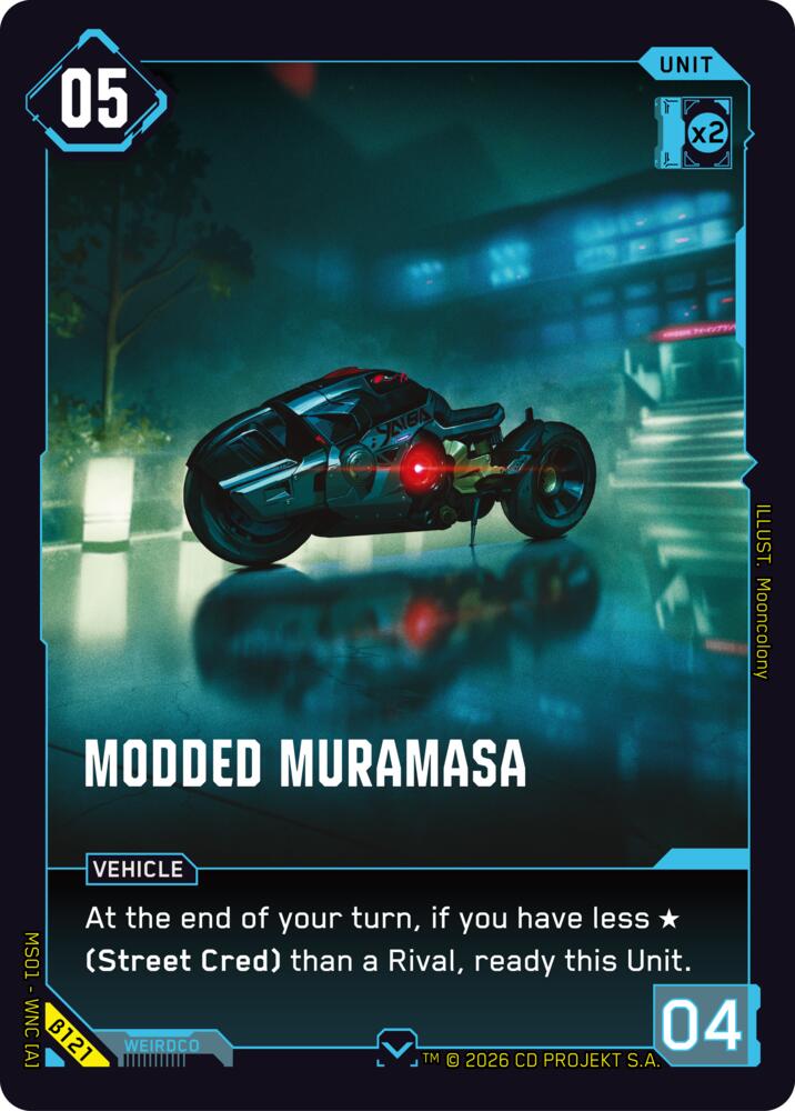 Modded Muramasa B121 (Welcome to Night City - Beta)  | Good Games Adelaide SA