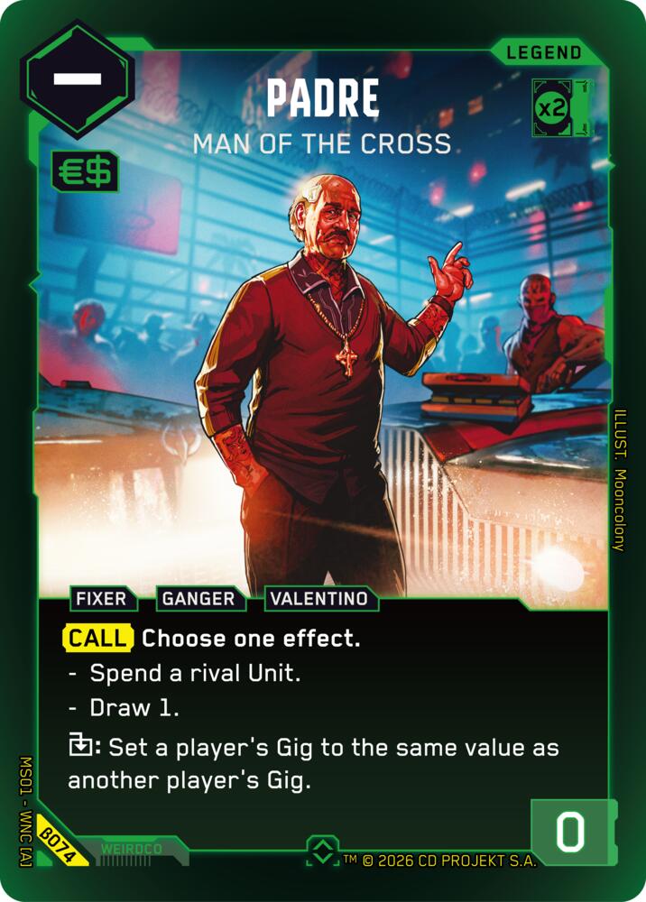 Padre Man of the Cross Rare B074 (Welcome to Night City - Beta)  - Foil | Good Games Adelaide SA