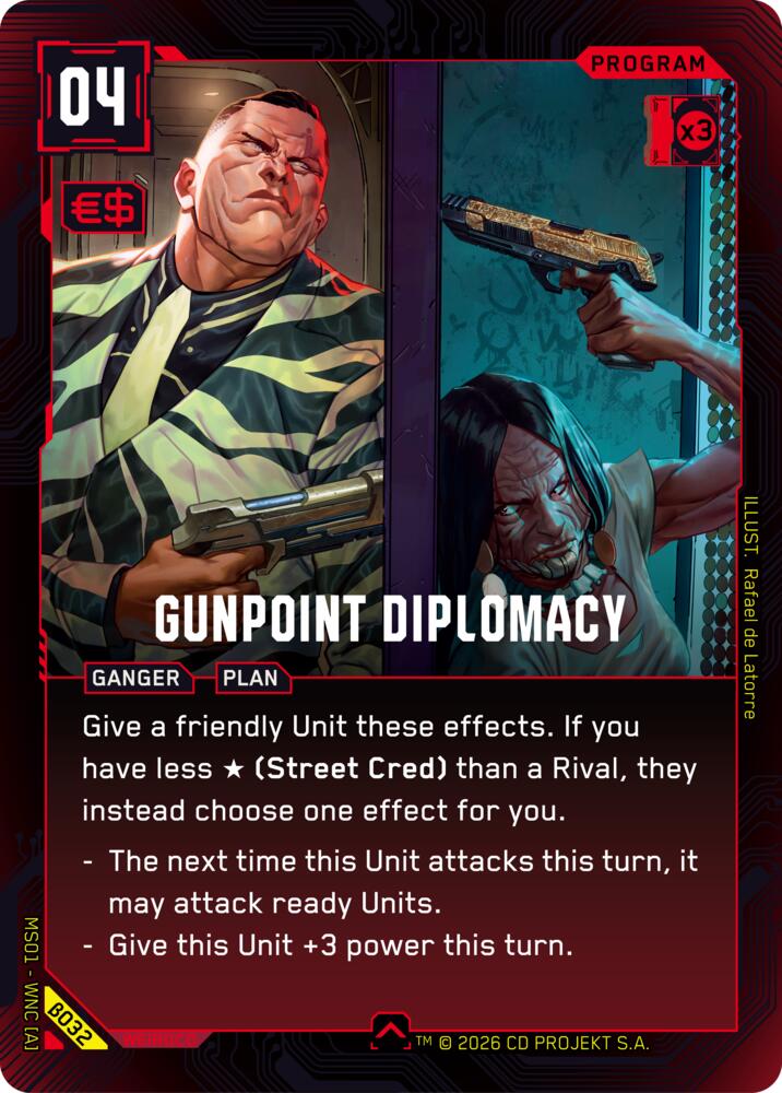Gunpoint Diplomacy B032 (Welcome to Night City - Beta)  | Good Games Adelaide SA