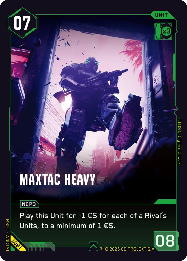 MaxTac Heavy B081 (Welcome to Night City - Beta)  | Good Games Adelaide SA