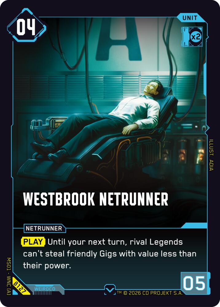 Westbrook Netrunner B127 (Welcome to Night City - Beta)  | Good Games Adelaide SA