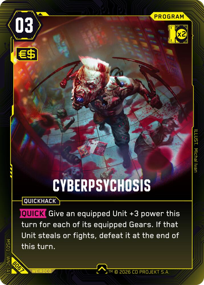 Cyberpsychosis B067 (Welcome to Night City - Beta)  | Good Games Adelaide SA