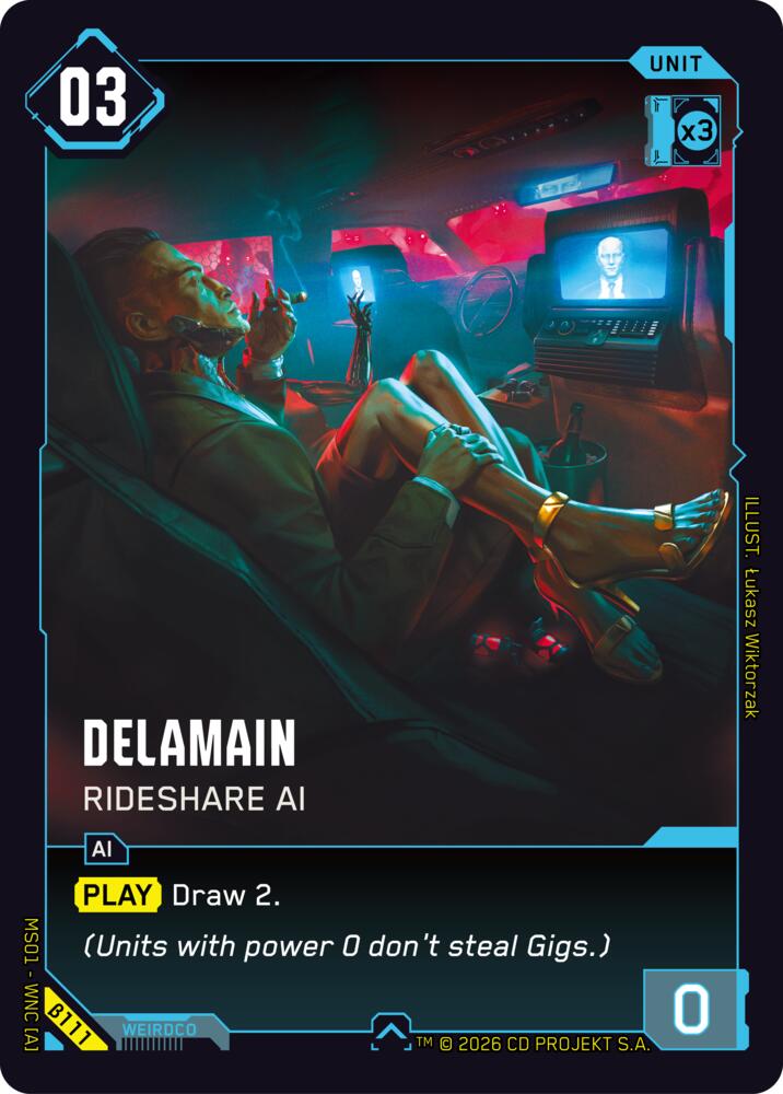 Delamain Rideshare AI B111 (Welcome to Night City - Beta)  | Good Games Adelaide SA