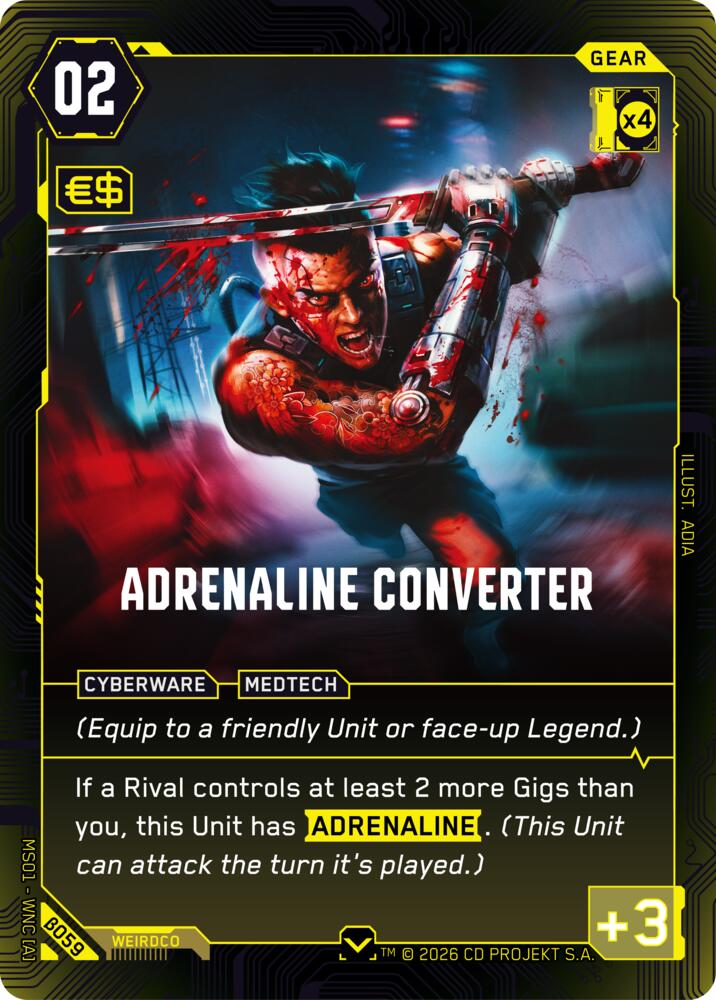 Adrenaline Converter B059 (Welcome to Night City - Beta)  | Good Games Adelaide SA