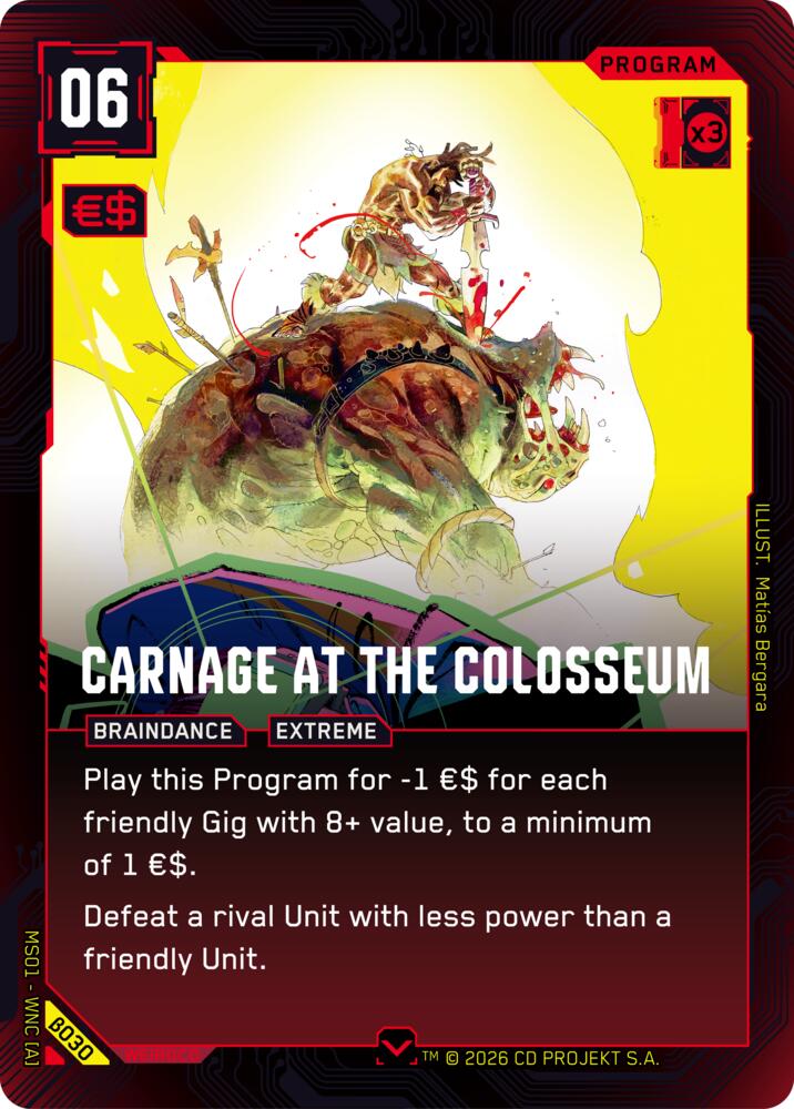 Carnage at the Colosseum B030 (Welcome to Night City - Beta)  | Good Games Adelaide SA