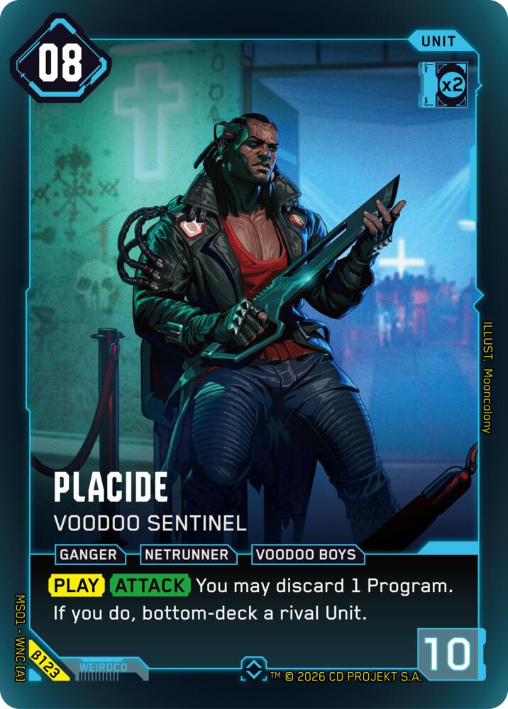 Placide Voodoo Sentinel B123 (Welcome to Night City - Beta)  - Foil | Good Games Adelaide SA