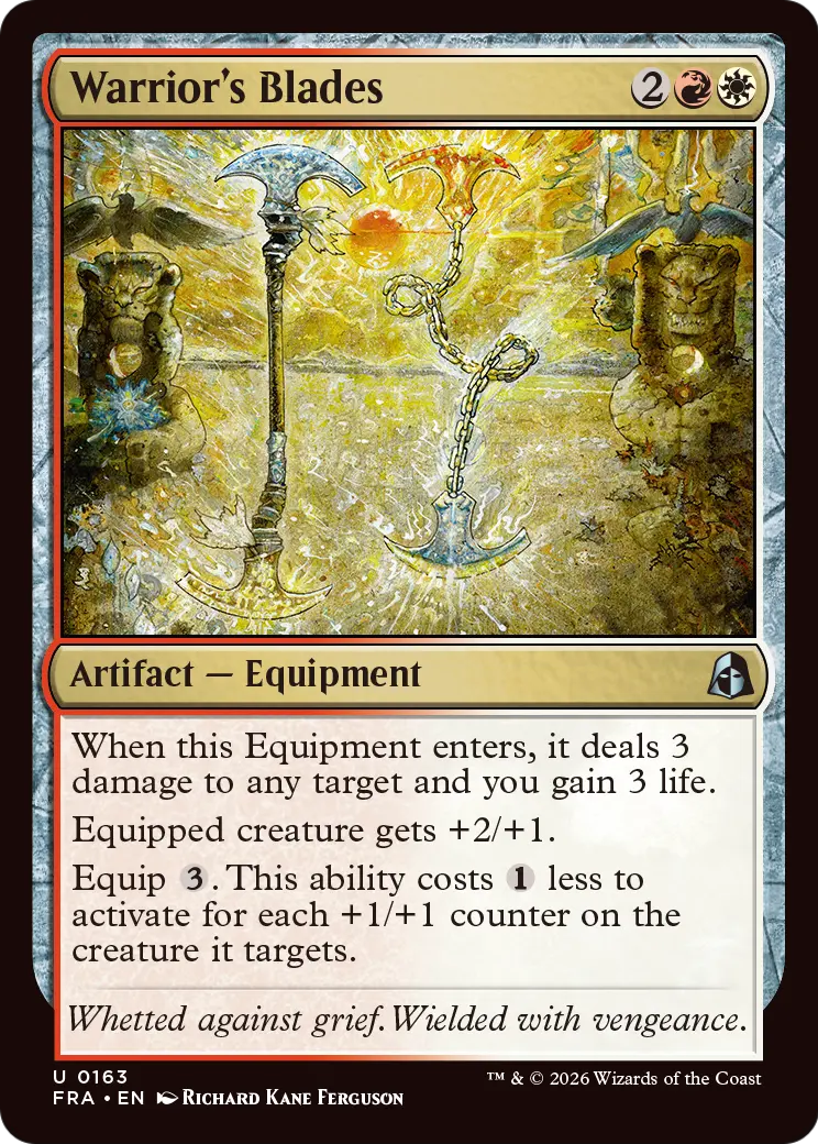 Warrior's Blades 163 (Reality Fracture)  - Foil | Good Games Adelaide SA