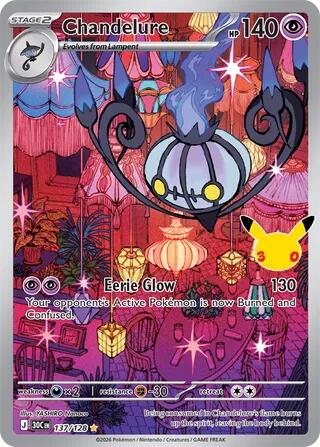 Chandelure 137/128 (ME: 30th Celebration)  - Holofoil | Good Games Adelaide SA